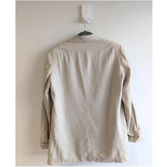 Zara Linen Blazer with Roll up Sleeves - Picture 6 of 11